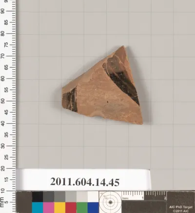 Terracotta fragment from a closed shape