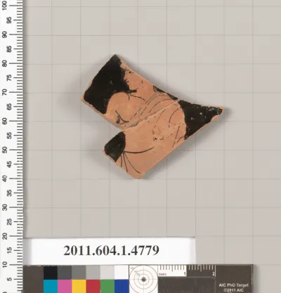 Terracotta fragment of a kylix (drinking cup)