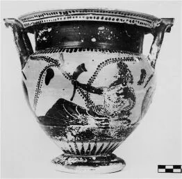 KRATER, COLUMN (ATHENIAN, BLACK-FIGURE)