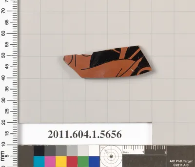 Terracotta fragment of a kylix (drinking cup)