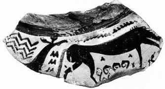 AMPHORA, NECK, FRAGMENT (PROTOATTIC)