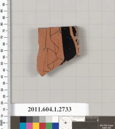 Terracotta fragment of a kylix (drinking cup)