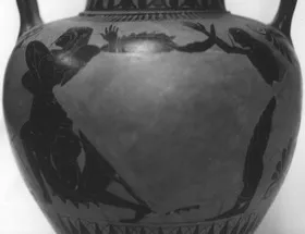 AMPHORA, NECK (ATHENIAN, BLACK-FIGURE)