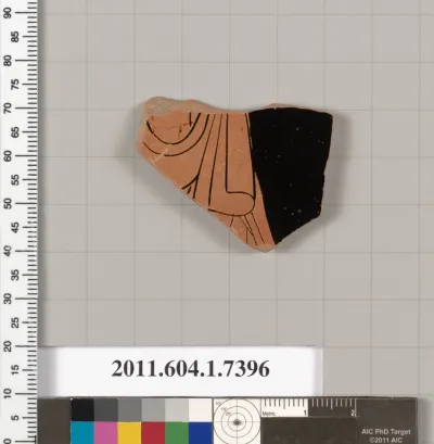 Terracotta fragment of a kylix (drinking cup)
