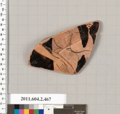 Terracotta fragment of a column-krater (bowl for mixing wine and water)