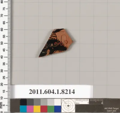 Terracotta fragment of a kylix (drinking cup)