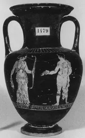 AMPHORA, NECK (ATHENIAN, RED-FIGURE)