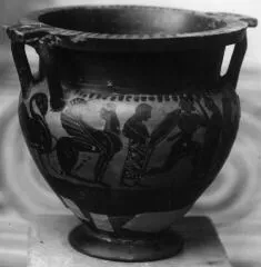 KRATER, COLUMN (ATHENIAN, BLACK-FIGURE)