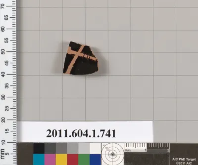 Terracotta fragment of a kylix (drinking cup)