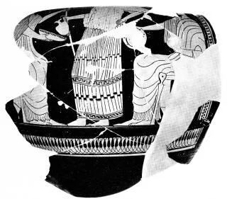 HYDRIA, FRAGMENT (ATHENIAN, RED-FIGURE)