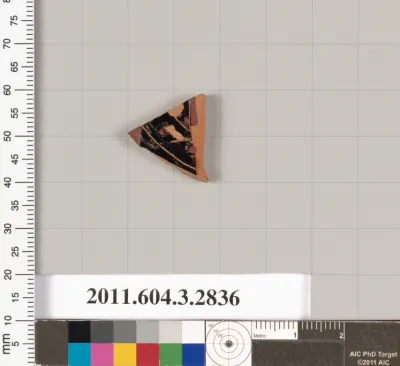Terracotta fragment of a closed shape
