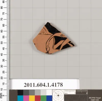 Terracotta fragment of a kylix (drinking cup)