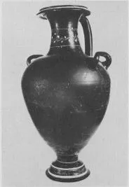HYDRIA (SOUTH ITALIAN, GNATHIAN, BLACK GLAZE)