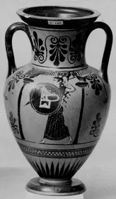 AMPHORA, NECK (ATHENIAN, BLACK-FIGURE)
