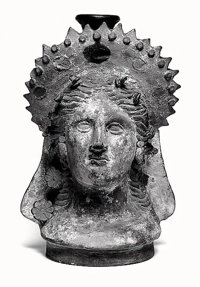 lécythe ; vase plastique