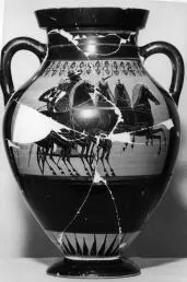 AMPHORA, BELLY, TYPE B (ATHENIAN, BLACK-FIGURE)