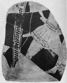 STAMNOS, FRAGMENT (ATHENIAN, RED-FIGURE)