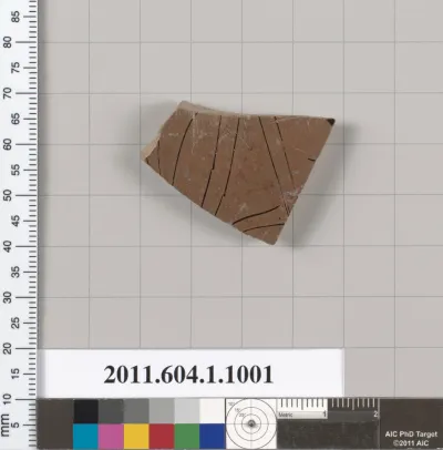 Terracotta fragment of a kylix (drinking cup)