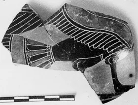 OLPE, FRAGMENT (ATHENIAN, BLACK-FIGURE)