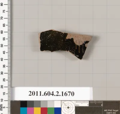 Terracotta fragment of a skyphos (deep drinking cup)