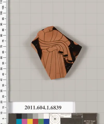 Terracotta fragment of a kylix (drinking cup)