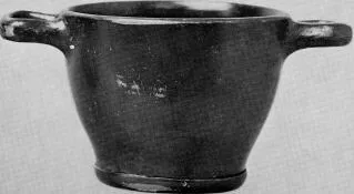 SKYPHOS (ATHENIAN, BLACK GLAZE)