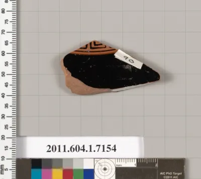 Terracotta fragment of a kylix (drinking cup)