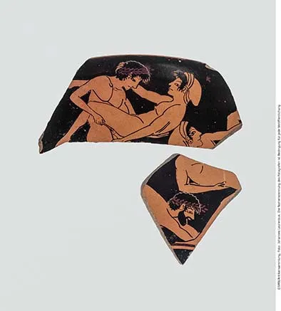 Zwei Fragmente einer attischen Trinkschale