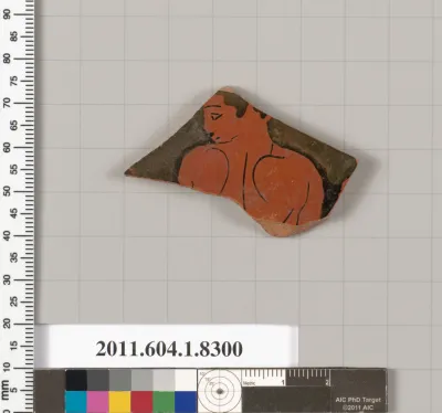 Terracotta fragment of a kylix (drinking cup)