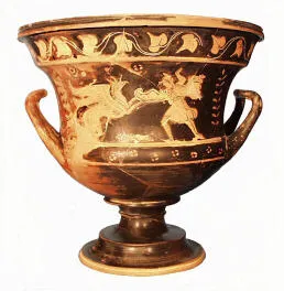 KRATER, CALYX (SOUTH ITALIAN, APULIAN, RED-FIGURE)