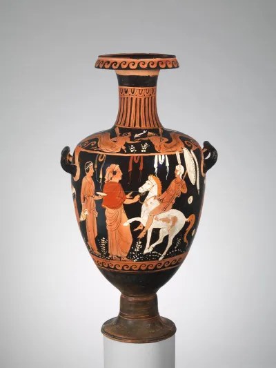 Terracotta hydria (water jar)