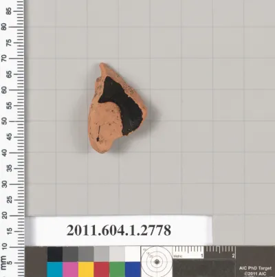 Terracotta fragment of a kylix (drinking cup)