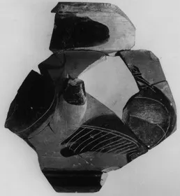 KRATER, COLUMN, FRAGMENT (ATHENIAN, BLACK-FIGURE)