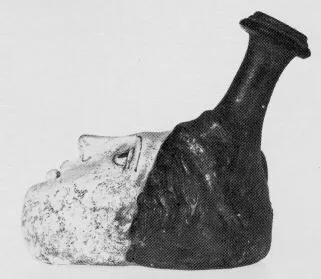 FIGURE VASE, GUTTUS (SOUTH ITALIAN, APULIAN)