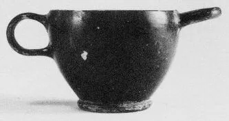 SKYPHOS (ATHENIAN, BLACK GLAZE)