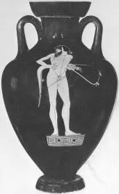 AMPHORA, PANATHENAIC SHAPE (ATHENIAN, RED-FIGURE)