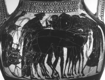 AMPHORA, BELLY, TYPE A (ATHENIAN, BLACK-FIGURE)