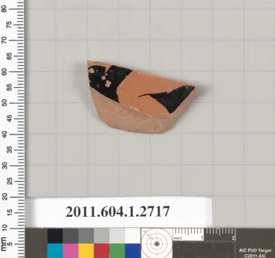 Terracotta fragment of a kylix (drinking cup)