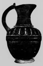 OINOCHOE (ETRUSCAN, BUCCHERO)