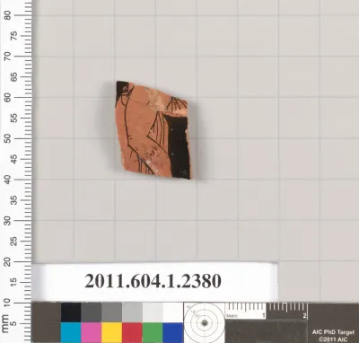 Terracotta fragment of a kylix (drinking cup)