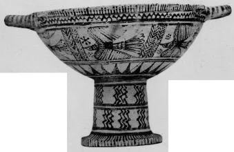 BOEOTIAN BIRD CUP (BOEOTIAN, OUTLINE)