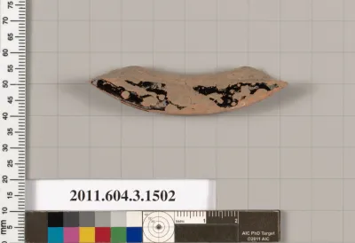 Terracotta fragment of a skyphos (deep drinking cup)