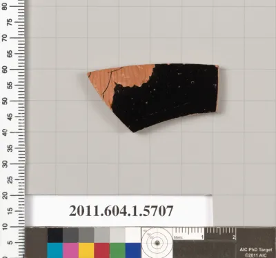 Terracotta fragment of a kylix (drinking cup)