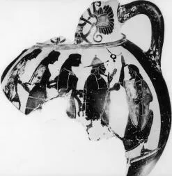 AMPHORA, NECK, FRAGMENT (ATHENIAN, BLACK-FIGURE)