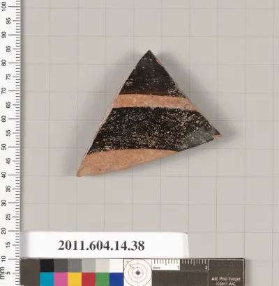 Terracotta fragment of a closed shape