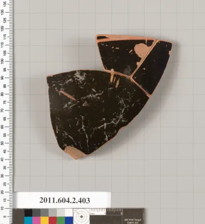 Terracotta fragment of a column-krater (bowl for mixing wine and water)