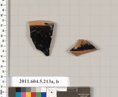 Terracotta fragment of kylikes (drinking cups)