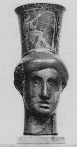 FIGURE VASE, MUG (SOUTH ITALIAN (?), RED-FIGURE)