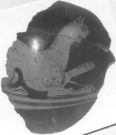 LEKYTHOS, SQUAT, FRAGMENT (ATHENIAN, RED-FIGURE)