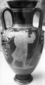 AMPHORA, NECK (ATHENIAN, RED-FIGURE)